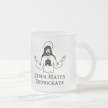 Jésus déteste Démocrate Tasse