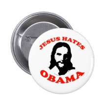 JÉSUS DÉTESTE OBAMA BADGE
