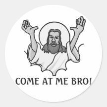 Jésus dit venu à moi Bro Autocollants