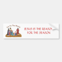 JÉSUS EST LA RAISON DE LA SAISON ADHÉSIF POUR VOITURE