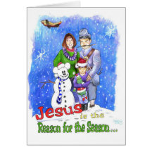 Jésus est la raison de la saison carte de vœux