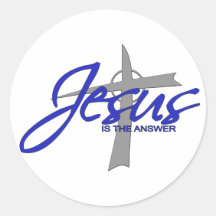 Jésus est la réponse autocollant