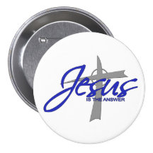 Jésus est la réponse badges avec agrafe