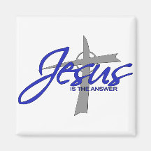 Jésus est la réponse magnets pour réfrigérateur