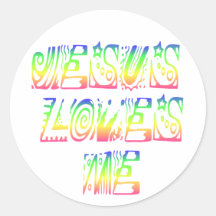 Jésus m'aime ! adhésifs