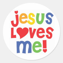 Jésus m'aime ! - autocollant