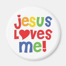 Jésus m'aime ! - magnet magnets pour réfrigérateur