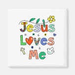 Jésus m'aime magnets pour réfrigérateur