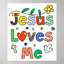 Jésus m'aime posters