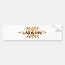 Jésus Ornement2 Cuivre noir. Adhésifs Pour Voiture