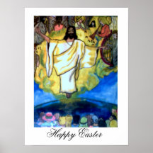 JÉSUS RENVOIE L'AFFICHE DE PÂQUES