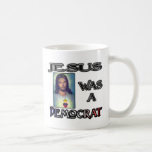 Jésus serait un Démocrate (blanc) Mugs