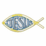 Jésus Veste De Sport Brodée