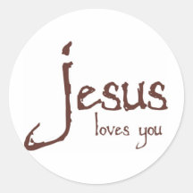 Jésus vous aime adhésif