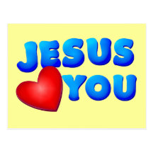 Jésus vous aime cartes postales