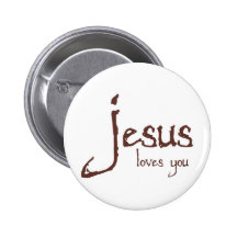 Jésus vous aime pin's avec agrafe