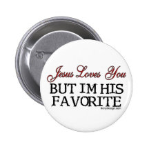 Jésus vous aime préférés badges avec agrafe
