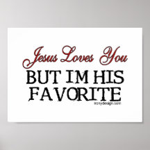 Jésus vous aime préférés posters