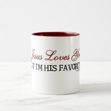 Jésus vous aime préférés tasses