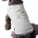 Jésus vous aime t-shirt pour chien