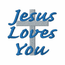 Jésus vous aime polos brodés