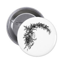 Jet du monogramme E des roses Pin's