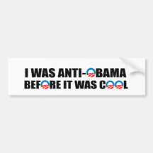 J'ÉTAIS ANTI-OBAMA AVANT QU'IL AIT FAIT FRAIS ADHÉSIFS POUR VOITURE