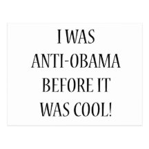 J'étais Anti-Obama Carte Postale
