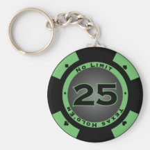 Jeton de poker Keychain Porte-clef