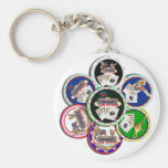 Jetons de poker en abondance porte-clef