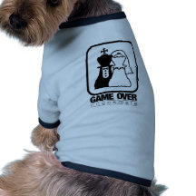 Jeu au-dessus de compagnon de contrôle t-shirt pour chien