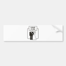 Jeu au-dessus de mariage autocollants pour voiture