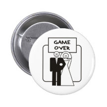 Jeu au-dessus de mariage pin's avec agrafe