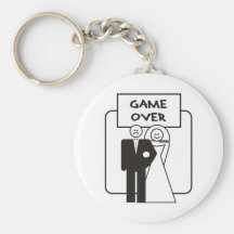 Jeu au-dessus de mariage porte-clefs