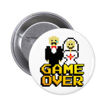 Jeu au-dessus du mariage (à 8 bits) badge