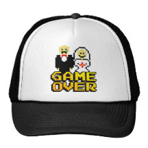 Jeu au-dessus du mariage (à 8 bits) casquettes de camionneur