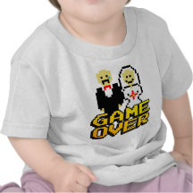 Jeu au-dessus du mariage (à 8 bits) t-shirt