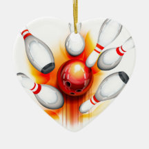 Jeu de bowling (vue supérieure) décorations de noël