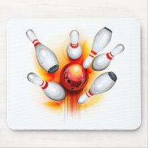 Jeu de bowling (vue supérieure) tapis de souris