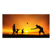 Jeu de famille cartes de vœux avec photo