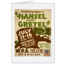 Jeu de Hansel et de Gretel WPA 1937 Carte