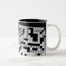 Jeu de mots croisé mug
