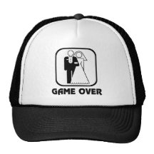 Jeu de symbole de mariage plus de casquettes de camionneur