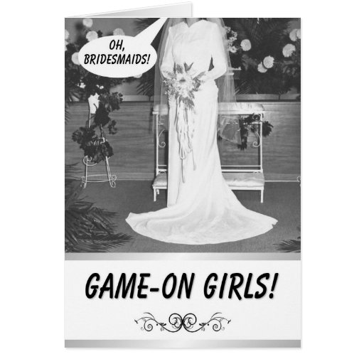 JEU SUR DES FILLES ! - Invitation de demoiselle d' Carte