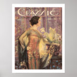 Jeune copie vintage de magazine de film de Clara K Affiches