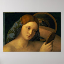 Jeune femme à sa toilette affiches