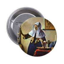Jeune femme avec un broc de l'eau., par Johannes V Pin's Avec Agrafe