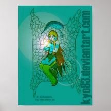 Jeune fille de béryl posters