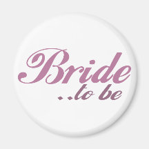 Jeune mariée à être magnets pour réfrigérateur