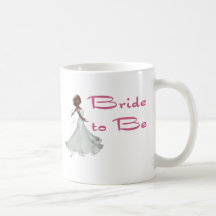 Jeune mariée à être tasse